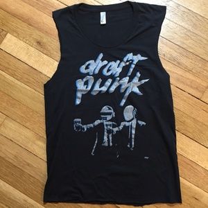 Asheville NC Beer Daft Punk T-Shirt Cutoff Tank
